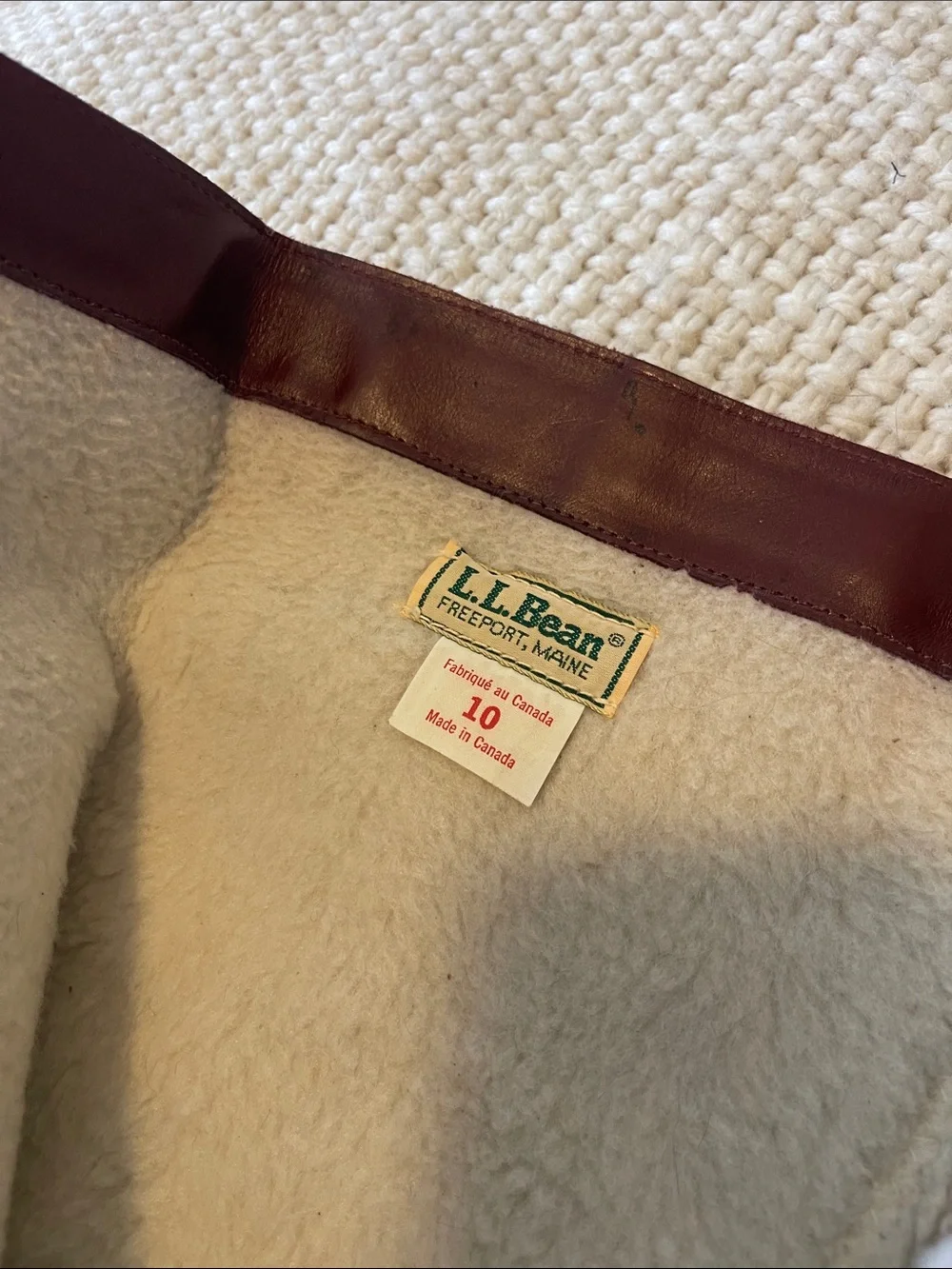 L.L. Bean Burgundy Leather Knee Boots